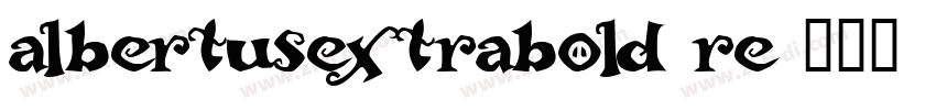 albertusextrabold re字体转换